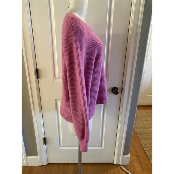 J Crew Pink Size XL Extra Soft Puff Long Sleeve Pullover Sweater Women's - Picture 5 of 12